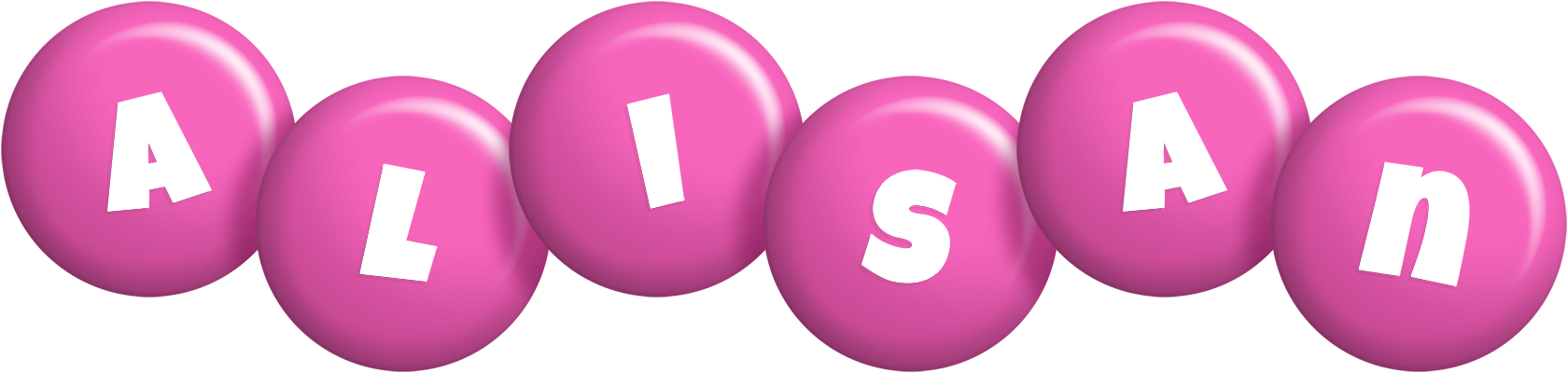 Alisan candy-pink logo