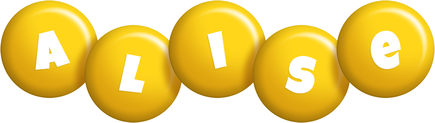 Alise candy-yellow logo