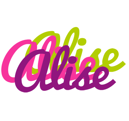 Alise flowers logo