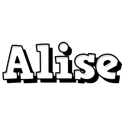 Alise snowing logo