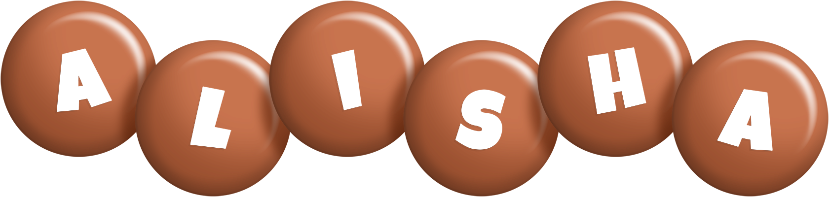 Alisha candy-brown logo