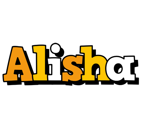 Alisha cartoon logo