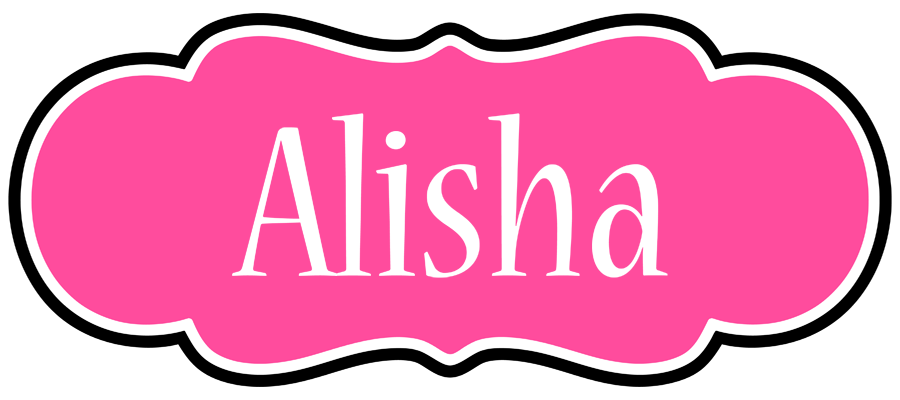 Alisha invitation logo