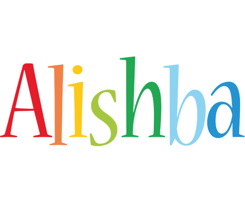 Alishba birthday logo