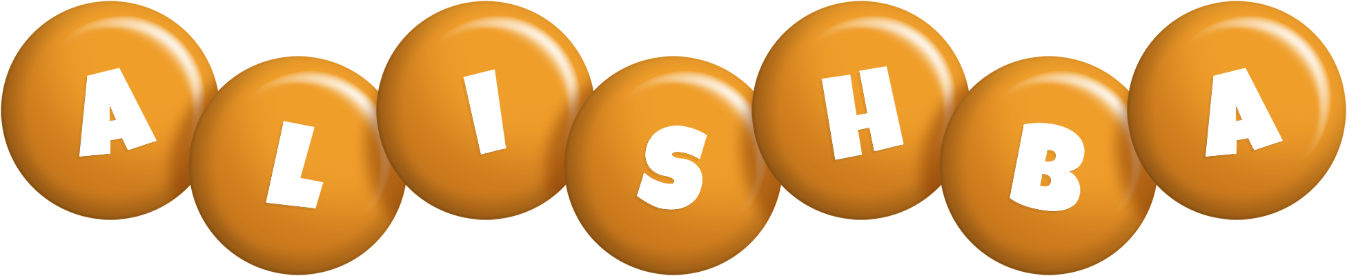 Alishba candy-orange logo