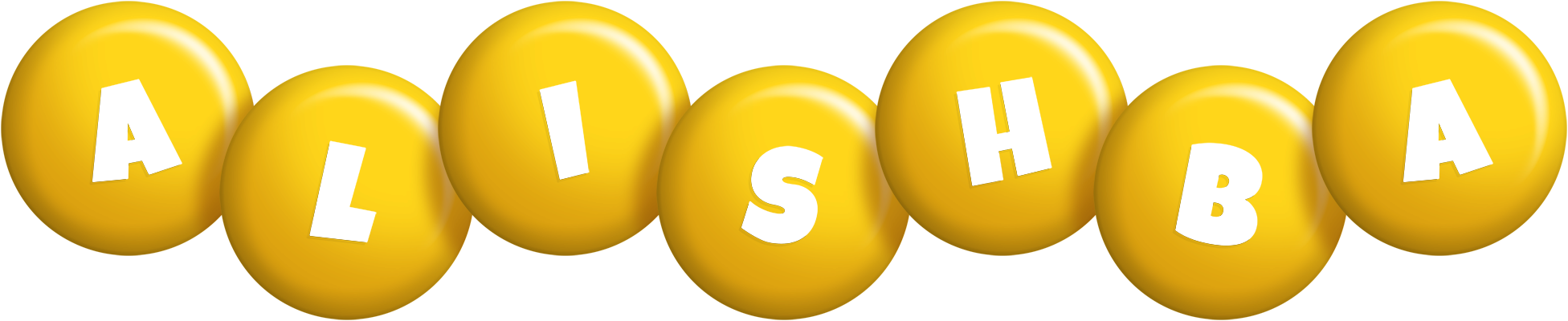 Alishba candy-yellow logo