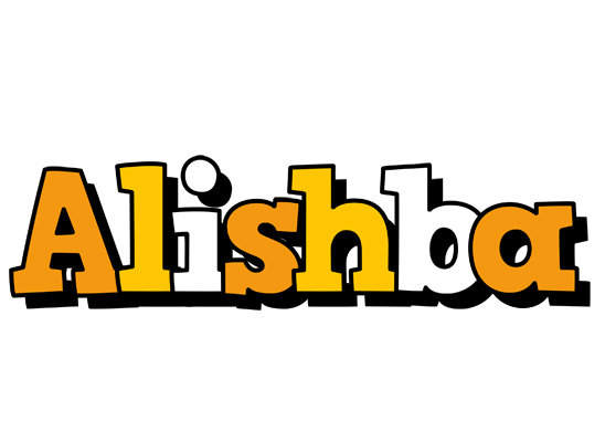 Alishba cartoon logo