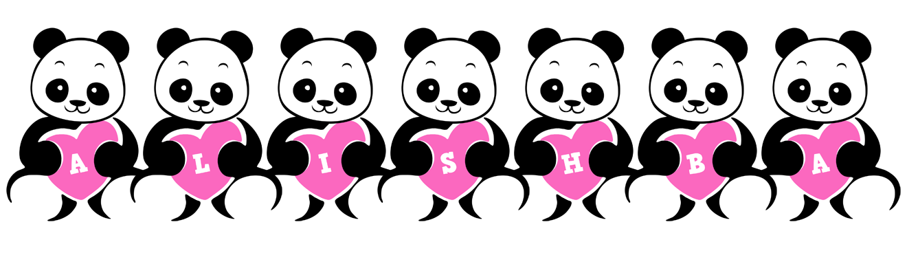 Alishba love-panda logo