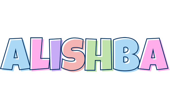 Alishba pastel logo