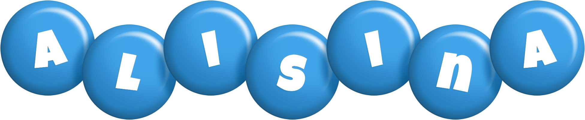 Alisina candy-blue logo