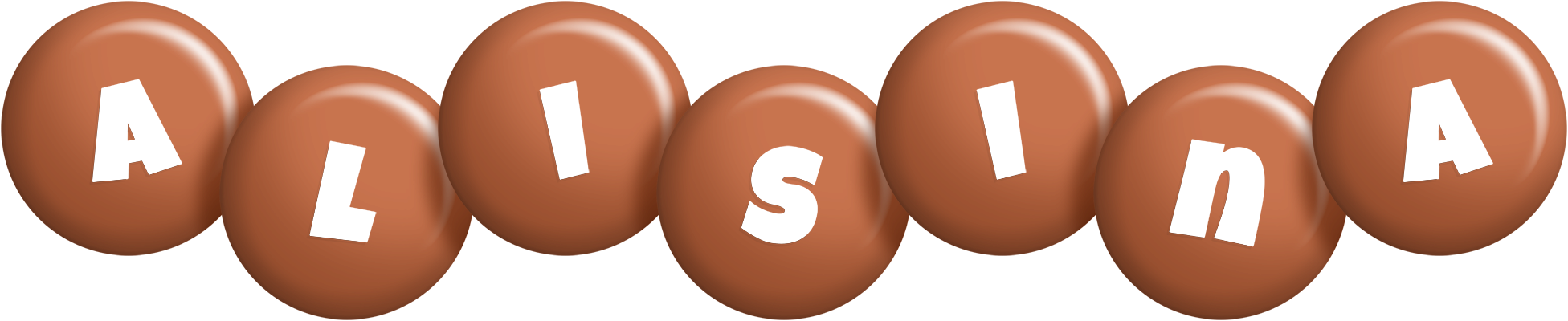 Alisina candy-brown logo