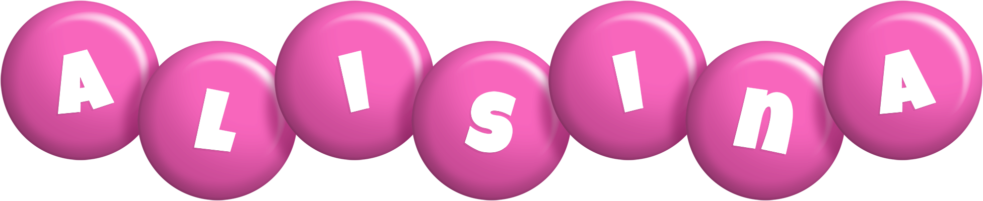 Alisina candy-pink logo