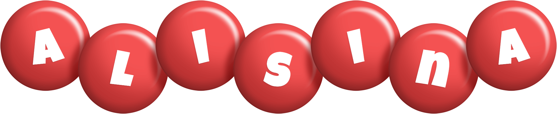 Alisina candy-red logo
