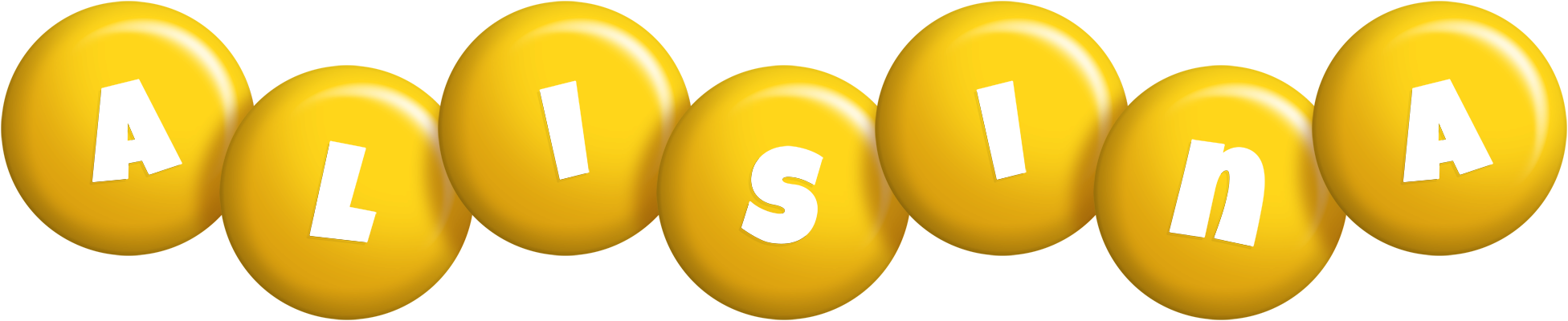 Alisina candy-yellow logo
