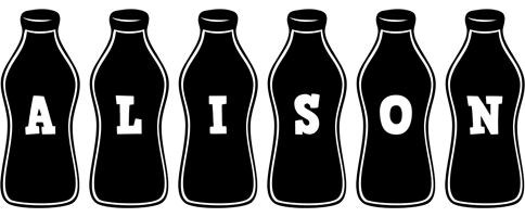 Alison bottle logo