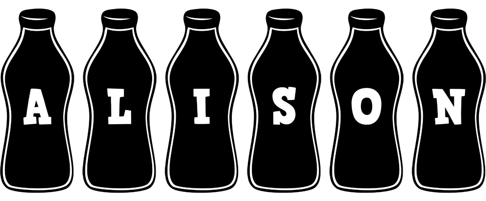 Alison bottle logo