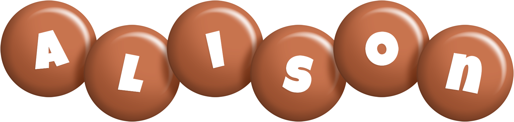 Alison candy-brown logo