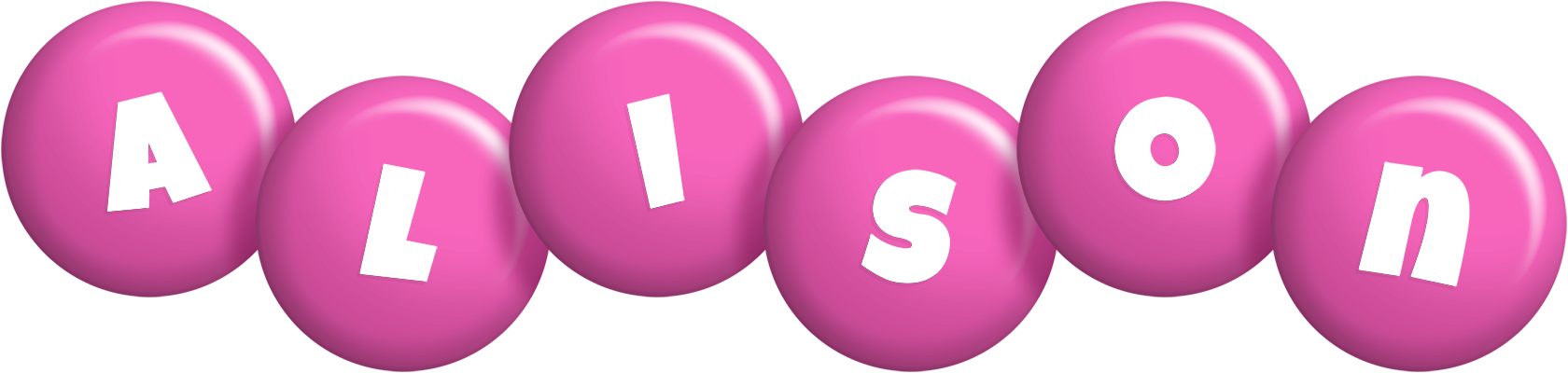 Alison candy-pink logo