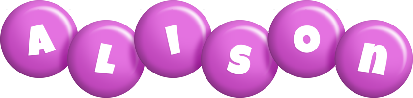 Alison candy-purple logo