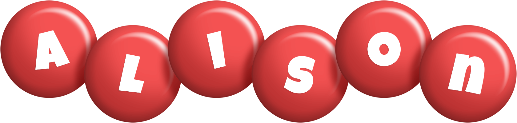 Alison candy-red logo
