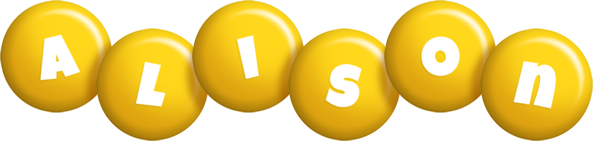 Alison candy-yellow logo