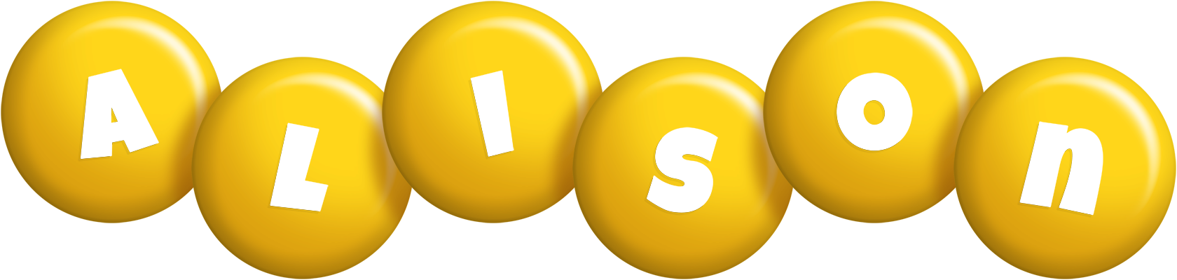 Alison candy-yellow logo