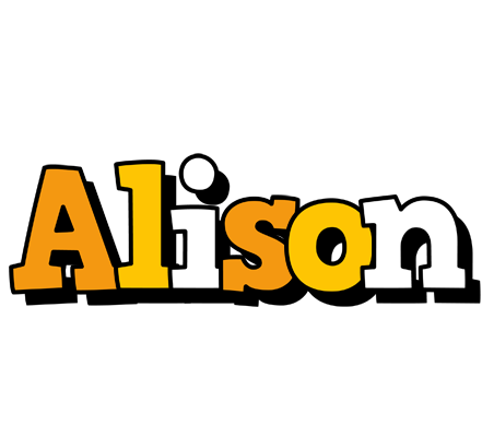 Alison cartoon logo