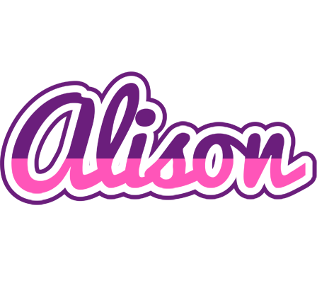 Alison cheerful logo