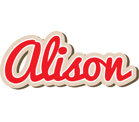 Alison chocolate logo