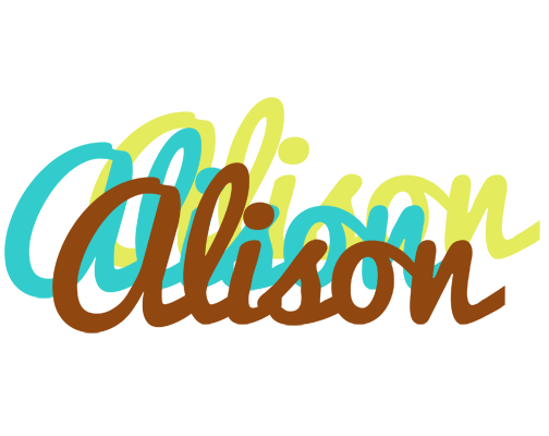 Alison cupcake logo