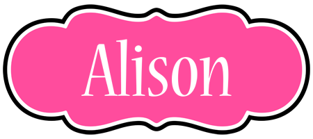 Alison invitation logo
