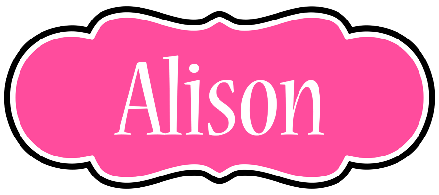 Alison invitation logo