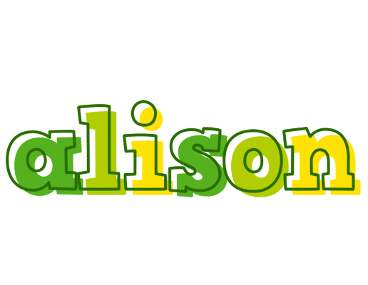 Alison juice logo