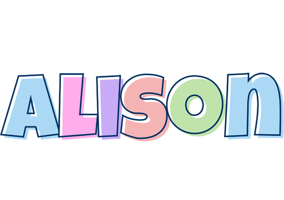 Alison pastel logo