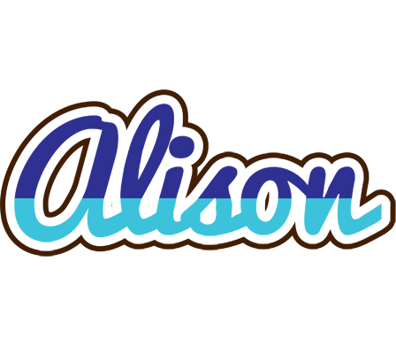 Alison raining logo