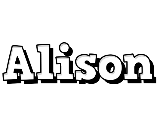 Alison snowing logo