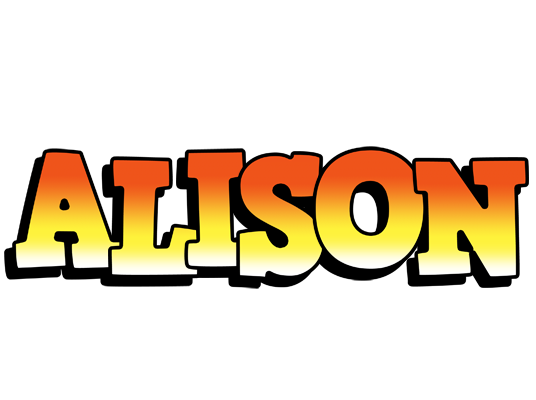 Alison sunset logo