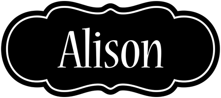 Alison welcome logo