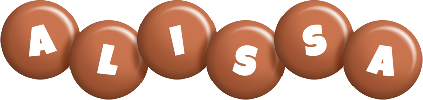 Alissa candy-brown logo
