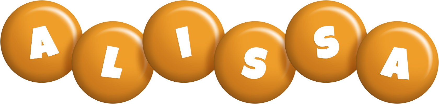 Alissa candy-orange logo