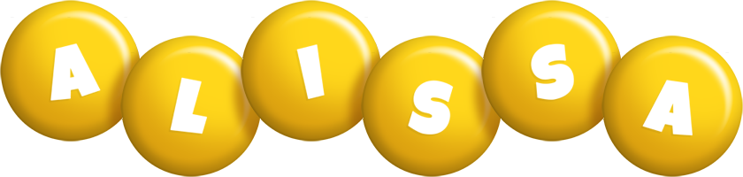 Alissa candy-yellow logo