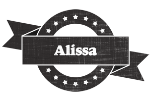 Alissa grunge logo