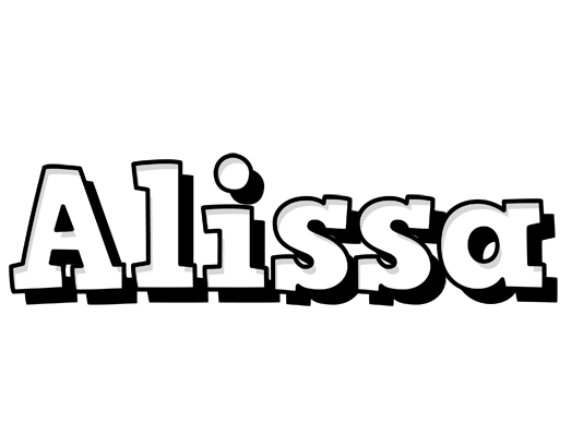 Alissa snowing logo