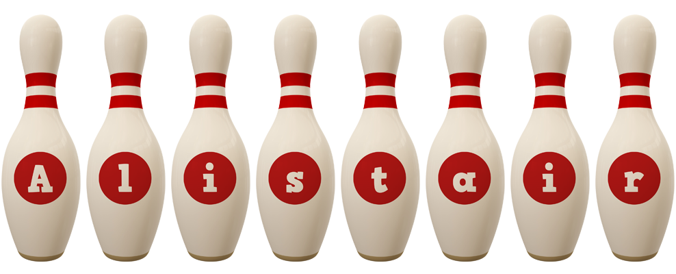 Alistair bowling-pin logo