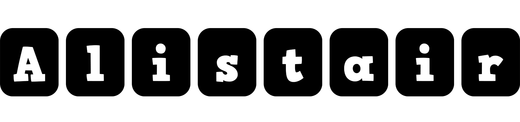 Alistair box logo