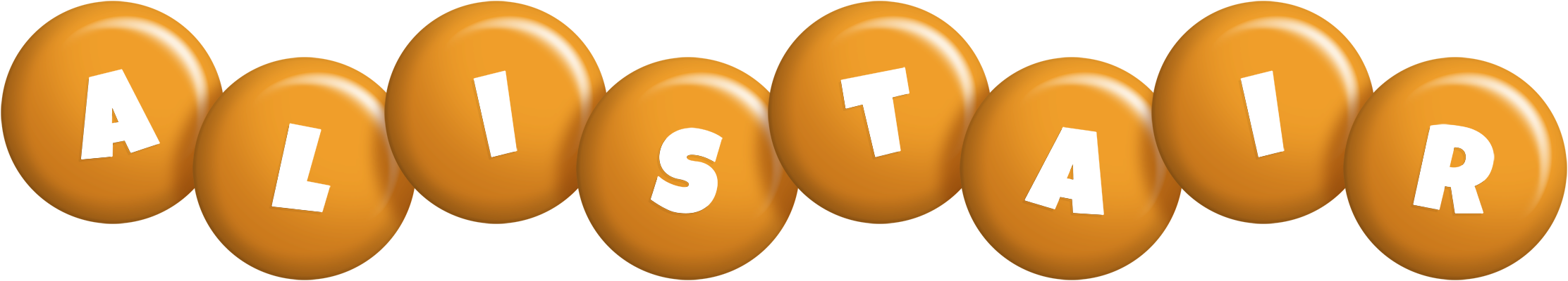 Alistair candy-orange logo