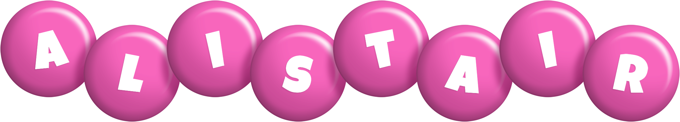 Alistair candy-pink logo