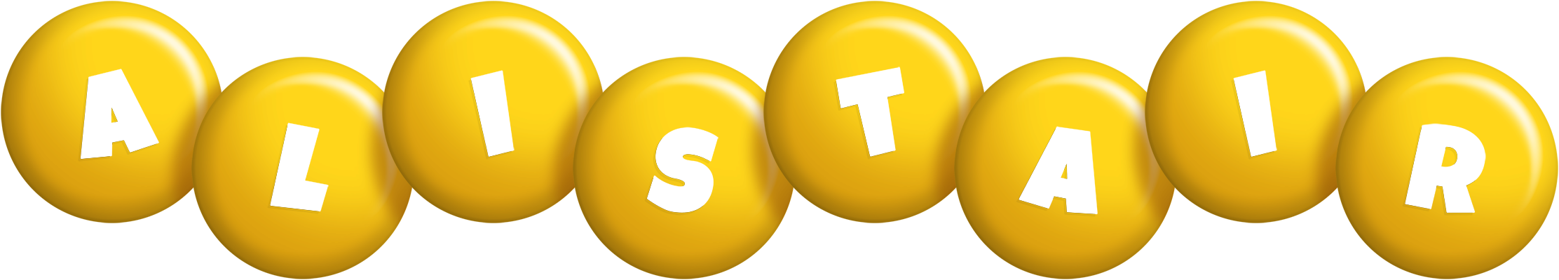 Alistair candy-yellow logo