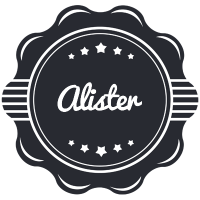 Alister badge logo