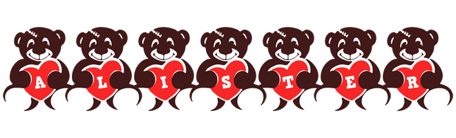 Alister bear logo